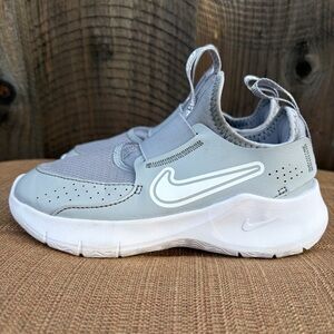 Nike Toddler Boys Girls 11.5C Flex Runner 3 Grey White Stretchy Bootie Foam